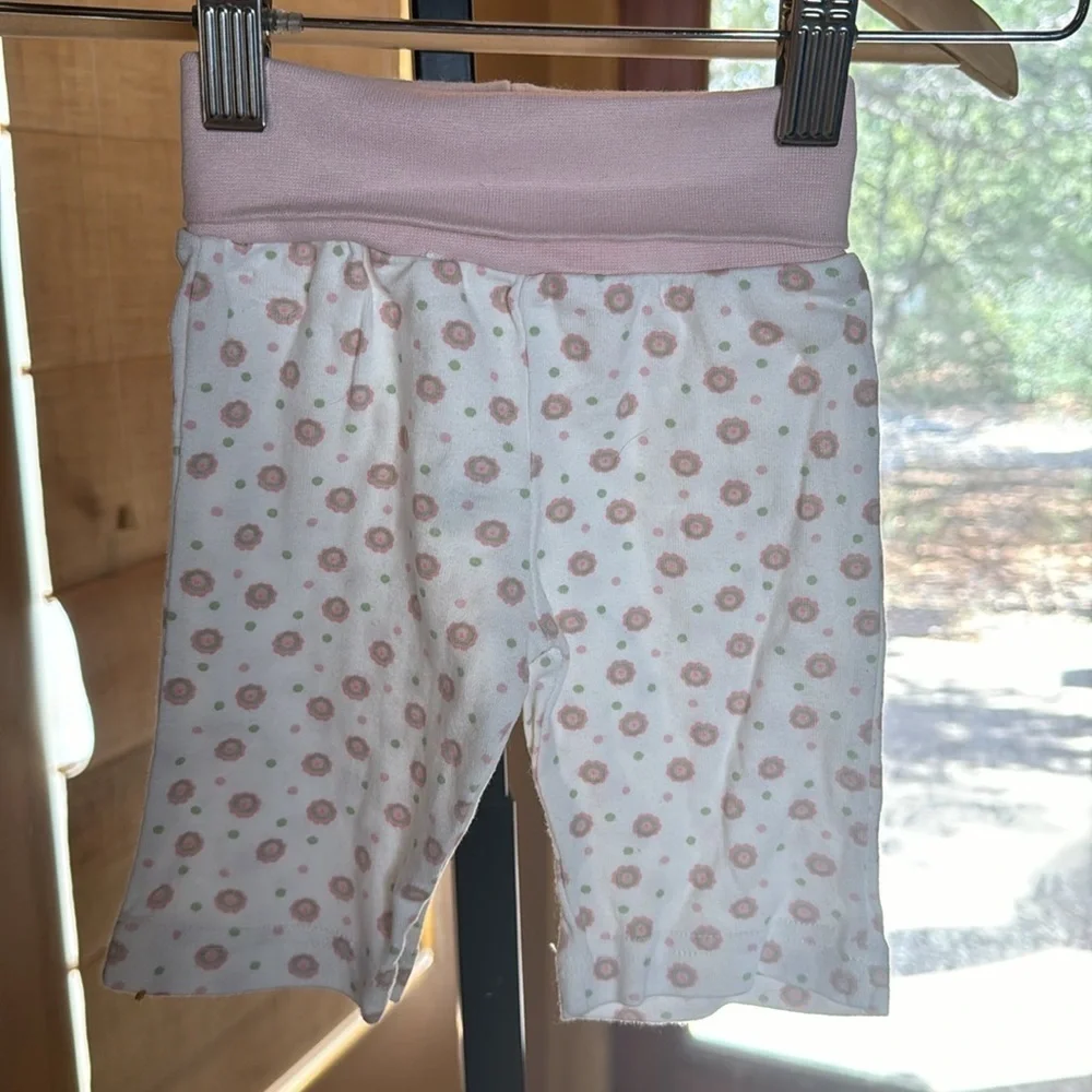 Under the Nile 100% Organic Cotton Kimono Side Snap Top & Pant Set Sz 0-3 Mths